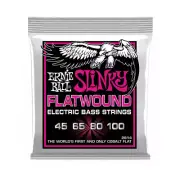 Ernie Ball Super Slinky Cobalt Flatwound 45-100 Gauge Bass Guitar Strings 2814
