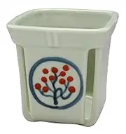Aizu Hongo Ware Drunken Kiln Hot Towel Red Persimmon