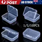 Mini Square Clear Plastic Small Box Jewelry Storage Container Beads Case Box