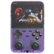 D007 Plus Pro Handheld Game Console 64GB Transparent Purple
