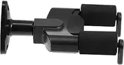 LABRIMP Guitar Hanger Holder Wall-mounted Rack Stringed Instrument Stand Secure Auto-lock Design Black