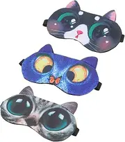 Generic 3pcs Sleep Mask Masks Night Time Eye Mask Night Mask Cute Eye Mask D Eye Mask Eyemask Sleepmask Eye Mask for Travel Eye Masks for Sleeping Eye Mask for Sleeping for Women