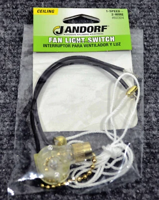 Brand New Jandorf Fan Light Switch - 1-speed & 2-wire