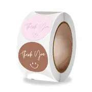 500pcs/roll Thank You Stickers for Seal Labels 1 Inch Gift Packaging Stickers Birthday Party Offer Stationery Sticker