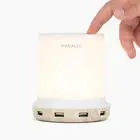 Macally Small Touch Lamps for Nightstand - Bedside Lamp with USB Port - 3 Way...