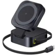 Baseus PicoGo Series 2-in-1 Magnetic Wireless Charger Qi2 67W Cosmic Black