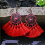 3" Bronze-tone Earring Set Bohemian Retro Dangle Drop Hook New Free Ship 7955