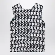 [Max Mara Timeless] Reversible Blue Sleeveless Top 40 IT Blue