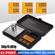 50g/0.001g Digital Weighing Scales Jewellery Gold Mini Micro Pocket Electronic