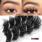 Craft Extension False Eyelashes 8D Faux Mink Eyelashes Wispy Fluffy Eye Lashes