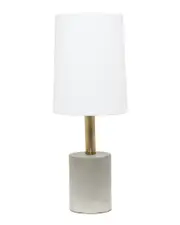 Lalia Home Antique Brass Concrete Table Lamp