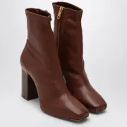 [Chloé] Cognac-coloured Ambre Ankle Boot 39 IT Brown