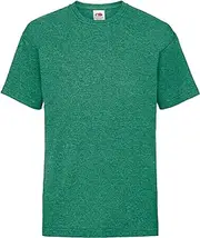 [Fruit of the Loom] Childrens/Kids Unisex Valueweight Short Sleeve T-Shirt (UK Size: 12-13) (Retro Heather Green)