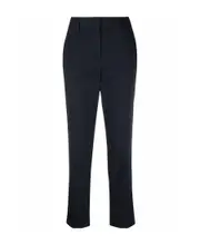high-waisted tailored trousers S Black