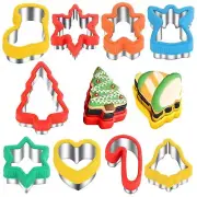 Christmas Cookie Cutters 2" to 3.5" Cookie Cutters 9 Pieces Cookie Cutters Ch...