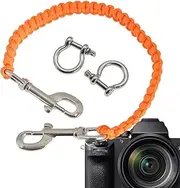 Diving Camera Lanyard - Flexible Abrasion Resistant Scuba Lanyard - Camera & Camcorder Straps with Soft Handle Waterproof 360 Degrees Retractable