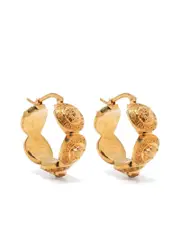Versace Bijoux Golden Medium Hoop Earrings