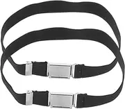 [COLLBATH] Belt for Boys and Girls Boys Girls Waist Belt Elastic Magnetic Clip 2pcs Black