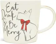 Radley London Scottie Scottish Terrier Eat Drink Be Merry Christmas Ceramic Mug