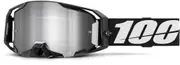 100% ARmatic Motocross Goggles, black-white for Men Black White