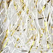 HXJDAM 300 g Filling Material Gift White and Gold, Shredded Paper for Gift Box, Filling Material for Packages, Gift Box Filling Material