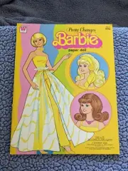 Pretty Changes Barbie Paper Doll 1981 Vintage Whitman #1982-42