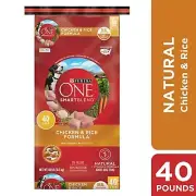 Purina One 1780017868 SmartBlend Chicken & Rice Formula Dry Dog Food - 40 lb