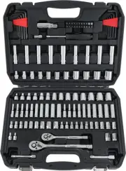 Mechanic'S Tool Socket Set with Case, 123-Piece
