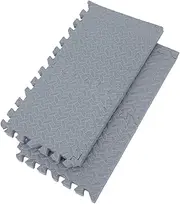 MAGICLULU 12x12x1 Inch High Density Interlocking Workout Tiles for Noise Reduction Floor