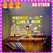 LED Note Board With Colors Acrylic Dry Erase Board Light Up 7 Pens With Light AU