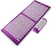 ProSource Acupressure Mat and Pillow Set for Back/Neck Pain Relief and Muscle Relaxation