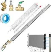 Efficient Car No-Removal Cleaning Tool, Radiator Cleaning Wand for Pressure Washer, Radiator Cleaner Pressure Washer Flat Wand, for Household Cars, Trucks, RV (24inch)