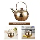 Stainless Steel Steeping Teapot Coffee Server Table Serving Pot Coffee Pot for