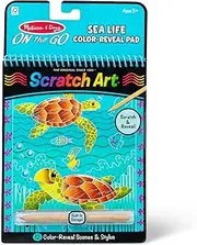 Melissa and Doug - On The Go - Scratch Art - Sealife