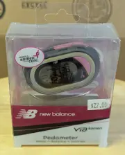 New Balance VIA Komen Pedometer - Steps, distance, calories, exercise timer