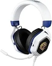 Konix One Piece Kabelgebundenes 7.1 Gaming-Headset für PC - 50 mm Lautsprecher - Mikrofon - 2 m USB-Kabel - Hintergrundbeleuchtung - Luffy-Motiv - Weiß.