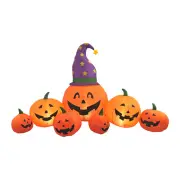 NNEOBA Halloween Inflatable Pumpkin Decoration with LED Lights