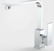 Caroma AURA SINK MIXER 35mm Cartridge, Brass, Lever Handle, Swivel Spout, Chrome