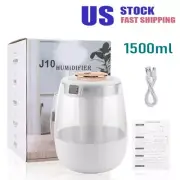 1.5LUltrasonic USB LED Aroma Humidifier Air Purifier Essential Oil Mist Diffuser