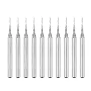 10Pcs 0.6mm Carbide End Mill Engraving Milling Cutter CNC Router Bits 1/8" Shank