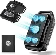 Upgraded Magnetic Key Box, Magnetic Key Holder Under Car, Hide a Key Magnetic Car, Waterproof & Dustproof Magnetic Key Hider Outdoor, Magnet Storage Box