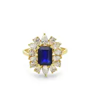 Forever Creations 14K 3.05 ct. tw. Diamond & Sapphire Ring