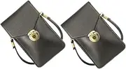 Healeved 1Pc PU Leather Touchscreen Phone Bag Mini Crossbody Cell Phone Pouch for Women and Men Versatile Shoulder Bag with Window for Daily Use Shopping and Parties