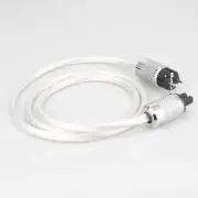Hi-end OCC Silver Plated Audio Power Cable IEC US EU Schuko AC Mains Supply Wire