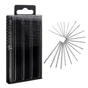 20 Pcs Mini Micro Drill Bits 0.3-1.6Mm Shank Twist Drill HSS Small Twist Drill B