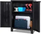 Outdoor Storage Cabinet, 92Cm Tall Cupboard Tool Box Garden Shed Shelving Storag