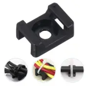 120 Pcs Black Zip Tie Bases Wire Tie Mounting Pads Cable Zip Ties