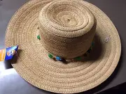 Women's Floppy Sun Hat (Natural Color) By Sun & Sky OSFM New Old Stock