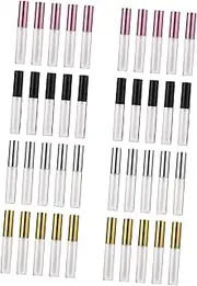 Baluue 1set Empty Lip Gloss Tubes with Brush Head Refillable Portable Containers for DIY Cosmetics Washable and Durable for Travel and Crafting 40pcs