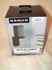SANUS WSOS1-B1 Outlet Shelf for Sonos One & PLAY:1 (Black, Single) NEW